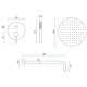 Приобрести Душевой комплект 300 мм Rea Lungo REA-P4160 в магазине сантехники Santeh-Crystal.ru
