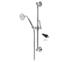 Душевой гарнитур хром, ручка Swarovski Nero Cezares Vintage VINTAGE-SD-01-Sw-N