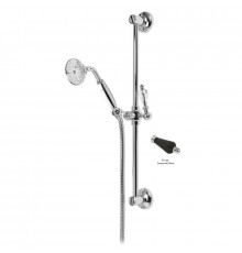 Душевой гарнитур хром, ручка Swarovski Nero Cezares Vintage VINTAGE-SD-01-Sw-N