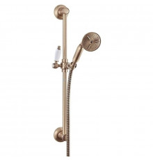 Душевой гарнитур бронза, ручка белая Cezares First FIRST-SD-02-Bi