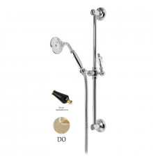 Душевой гарнитур золото 24 карат, ручка Swarovski Nero Cezares Diamond DIAMOND-SD-03/24-Sw-N