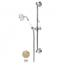 Душевой гарнитур золото 24 карат, ручка белая Cezares Elite ELITE-SD-03/24-Bi