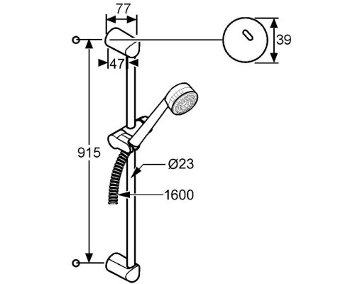 Приобрести Душевой гарнитур Kludi Zenta 3S 608408600 в магазине сантехники Santeh-Crystal.ru
