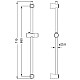 Купить Душевая штанга 71 см IDDIS A31552 в магазине сантехники Santeh-Crystal.ru