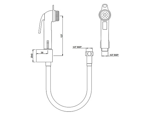 Заказать Гигиенический набор Jaquar ALE-ESS-585 в магазине сантехники Santeh-Crystal.ru