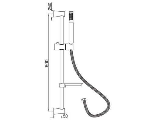 Купить Душевой гарнитур Jaquar SHA-CHR-1110FHS в магазине сантехники Santeh-Crystal.ru