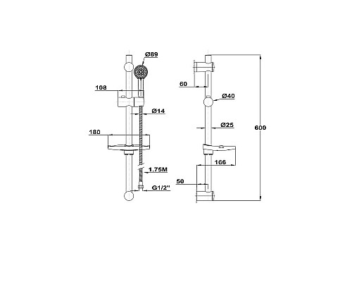 Купить Душевой гарнитур Teka Stylo Sport 790026600 в магазине сантехники Santeh-Crystal.ru