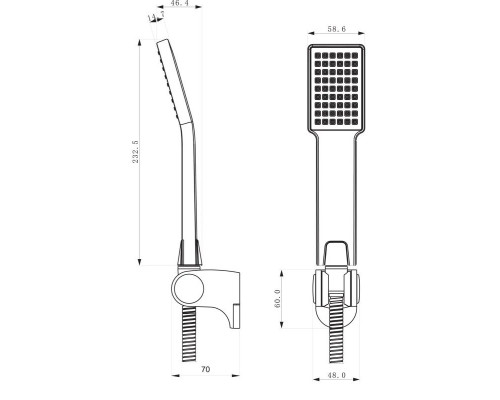 Купить Душевой набор Lemark LM0802C в магазине сантехники Santeh-Crystal.ru