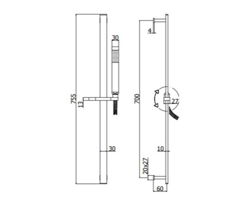 Приобрести Душевой гарнитур Paffoni City ZSAL145CRAG в магазине сантехники Santeh-Crystal.ru