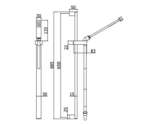 Приобрести Душевой гарнитур Paffoni Level ZSAL079CR в магазине сантехники Santeh-Crystal.ru