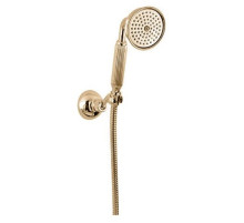 Ручной душ со шлангом 150 см и держателем золото 24 карата Cezares Olimp OLIMP-KD-03/24