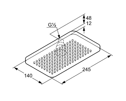 Купить Верхний душ 245 мм Kludi A-QA 4940205-00 в магазине сантехники Santeh-Crystal.ru
