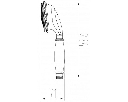 Приобрести Душевая лейка Milacio MC.005.BR в магазине сантехники Santeh-Crystal.ru