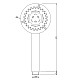 Купить Душевая лейка 95 мм Jaquar HSH-CHR-1739 в магазине сантехники Santeh-Crystal.ru