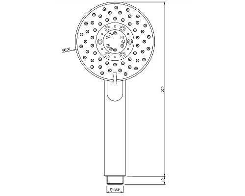 Santeh-Crystal.ru: Душевая лейка 100 мм Jaquar HSH-CHR-1939 Купить Душевая лейка 100 мм Jaquar HSH-CHR-1939 в магазине сантехники Santeh-Crystal.ru