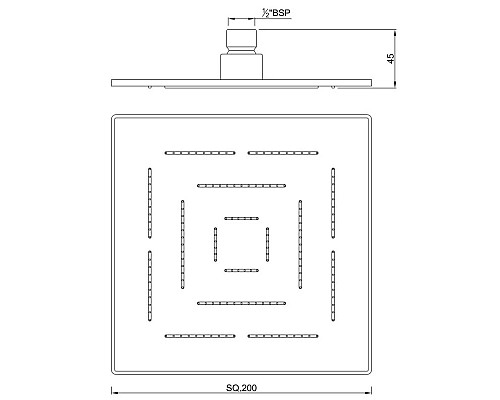 Santeh-Crystal.ru: Верхний душ 200 мм Jaquar Maze OHS-CHR-1619 Купить Верхний душ 200 мм Jaquar Maze OHS-CHR-1619 в магазине сантехники Santeh-Crystal.ru