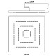 Купить Верхний душ 200 мм Jaquar Maze OHS-CHR-1619 в магазине сантехники Santeh-Crystal.ru