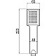 Заказать Душевая лейка 65 мм Savol S-0P1179 в магазине сантехники Santeh-Crystal.ru