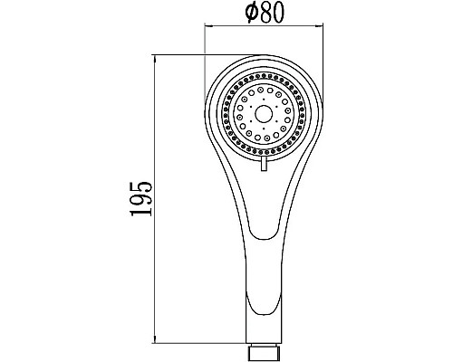 Заказать Душевая лейка 80 мм Savol S-0P1064 в магазине сантехники Santeh-Crystal.ru