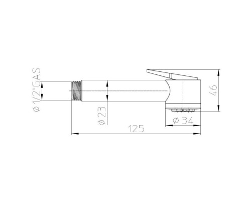 Заказать Гигиенический душ Bossini Paloma Gom B00457.030 в магазине сантехники Santeh-Crystal.ru