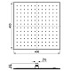 Купить Верхний душ 400 мм Noken Square N186490040 в магазине сантехники Santeh-Crystal.ru