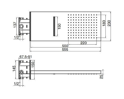 Santeh-Crystal.ru: Верхний душ 230х555 мм Migliore Corner Z 26098 Купить Верхний душ 230х555 мм Migliore Corner Z 26098 в магазине сантехники Santeh-Crystal.ru