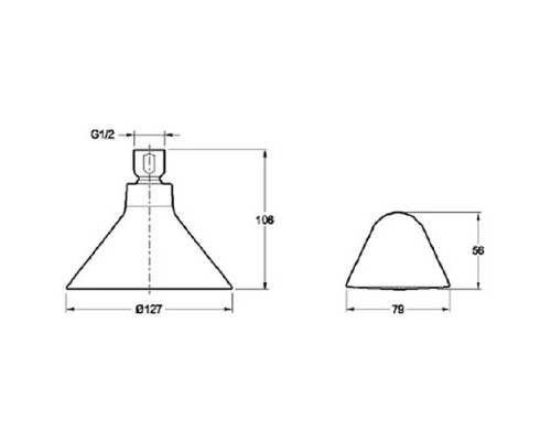 Купить Душ верхний, с беспроводным динамиком Jacob Delafon Moxie 9245D-CP в магазине сантехники Santeh-Crystal.ru