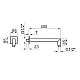 Приобрести Кронштейн для верхнего душа 400 мм Noken Square N192579918 в магазине сантехники Santeh-Crystal.ru