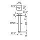 Заказать Кронштейн для верхнего душа 200 мм Noken Square N192459501 в магазине сантехники Santeh-Crystal.ru