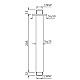 Купить Кронштейн для верхнего душа 205 мм Jaquar SHA-CHR-457L200 в магазине сантехники Santeh-Crystal.ru