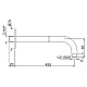 Купить Кронштейн для верхнего душа 455 мм Jaquar SHA-CHR-479L450 в магазине сантехники Santeh-Crystal.ru