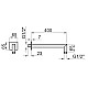 Приобрести Кронштейн для верхнего душа 400 мм Noken Square N186490096 в магазине сантехники Santeh-Crystal.ru