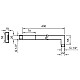 Купить Кронштейн для верхнего душа 400 мм Noken Rondo N185709937 в магазине сантехники Santeh-Crystal.ru