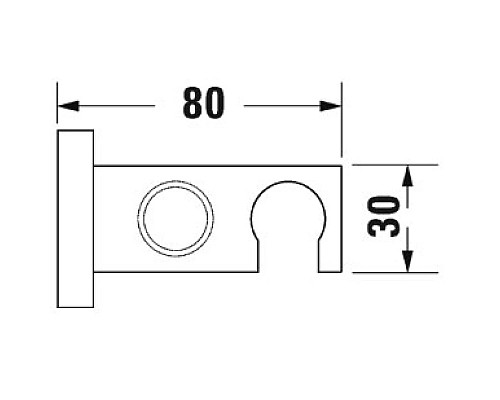 Santeh-Crystal.ru: Подключение для душевого шланга с держателем Duravit UV0630026000 Приобрести Подключение для душевого шланга с держателем Duravit UV0630026000 в магазине сантехники Santeh-Crystal.ru