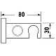 Приобрести Подключение для душевого шланга с держателем Duravit UV0630026000 в магазине сантехники Santeh-Crystal.ru
