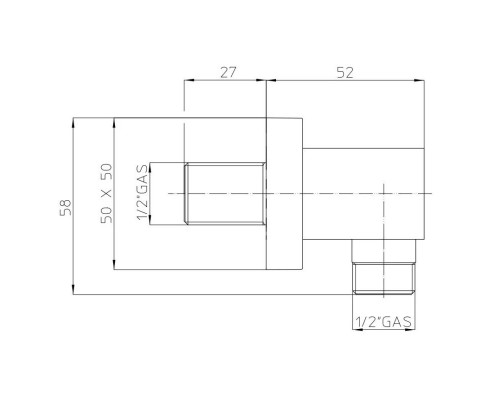 Приобрести Подключение для душевого шланга Bossini V00240.030 в магазине сантехники Santeh-Crystal.ru