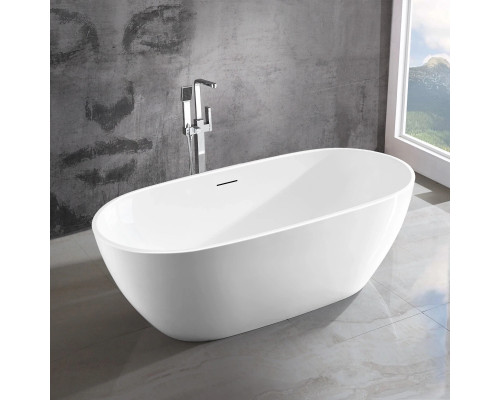 Акриловая ванна Vincea VBT-408-1500 150x81,5 см, отдельностоящая, белый