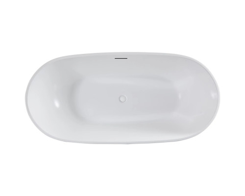 Акриловая ванна Vincea VBT-408-1800MW 180x81,5 см, отдельностоящая, белый матовый