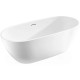 Акриловая ванна Vincea VBT-408-1800MW 180x81,5 см, отдельностоящая, белый матовый