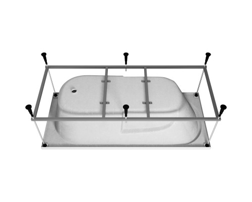 Акриловая ванна Vincea VBT-2A170-FR 170x75 см, белый