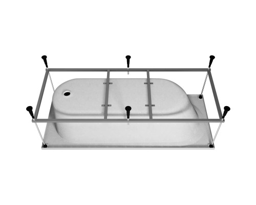 Акриловая ванна Vincea VBT-2B170-FR 170x70 см, белый