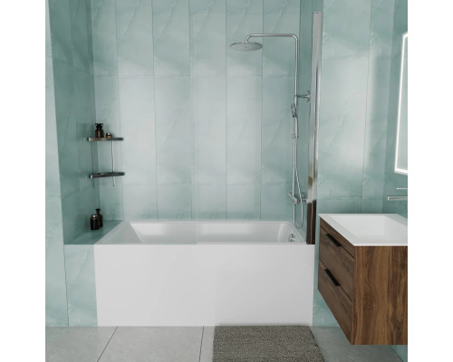 Акриловая ванна Vincea VBT-2G150-FR 150x70 см, белый