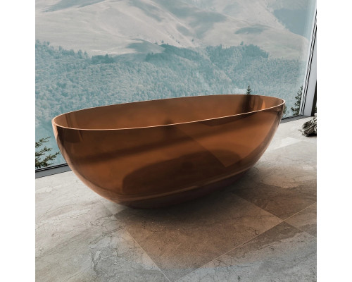 Ванна из полиэфирной смолы Vincea VBT-6T01BR 170x75 см, отдельностоящая, янтарный