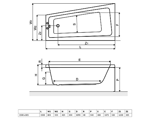 Приобрести Торцевая панель 55,5 см Excellent Ava Comfort OBEX.AVB15WH в магазине сантехники Santeh-Crystal.ru