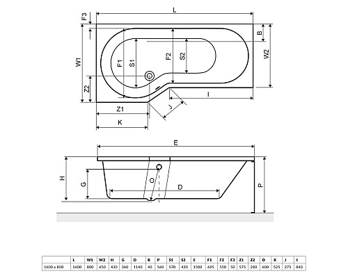 Купить Панель фронтальная 160 см R Excellent Be Spot OBEX.BSP16.WH в магазине сантехники Santeh-Crystal.ru