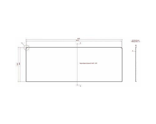 Купить Панель фронтальная 170 см Astra-Form 02010009 в магазине сантехники Santeh-Crystal.ru