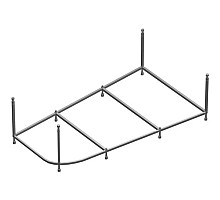 Каркас для ванны 160х100 см Am.Pm Spirit W72A-160-100W-R2