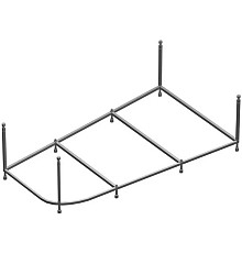 Каркас для ванны 160х100 см Am.Pm Spirit W72A-160-100W-R2