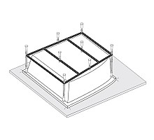 Каркас для ванны 190х160 Vagnerplast Impossible VPK190160