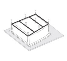 Каркас для ванны 190х160 Vagnerplast Impossible VPK190160